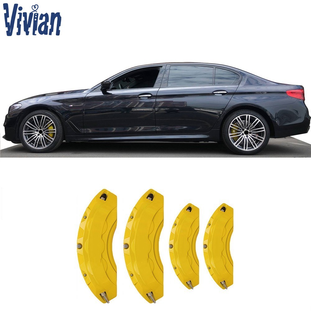 4pcs Yellow Custom Aluminum Car Brake Caliper Covers for BMW 5 SERIES Accessorie 4pcs Yellow Custom Aluminum Car Brake Caliper Covers for BMW 5 SERIES Accessorie