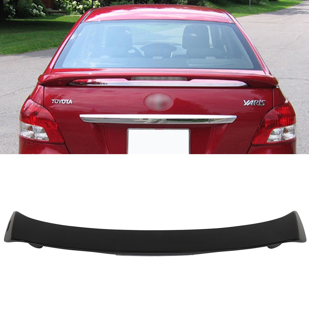 Unpainted Fits Toyota Yaris 2007-2012 Trunk Spoiler w/ 3rd Brake Light