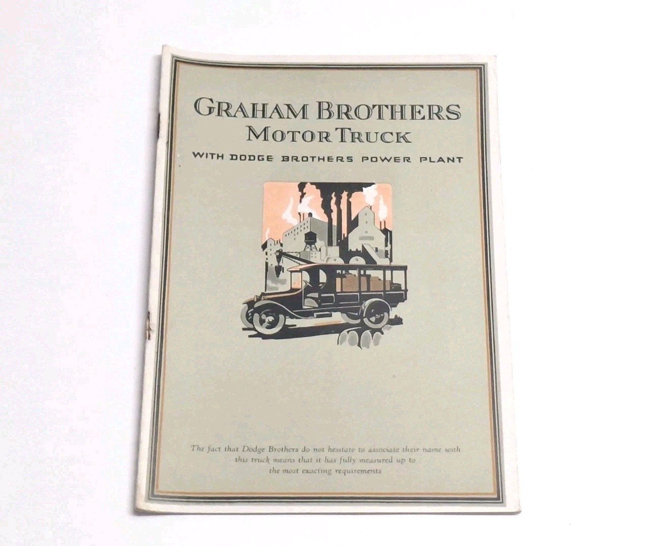 Graham Brothers Dodge Motors Power Plant Early 1900\'s Car Truck Catalog Rare
