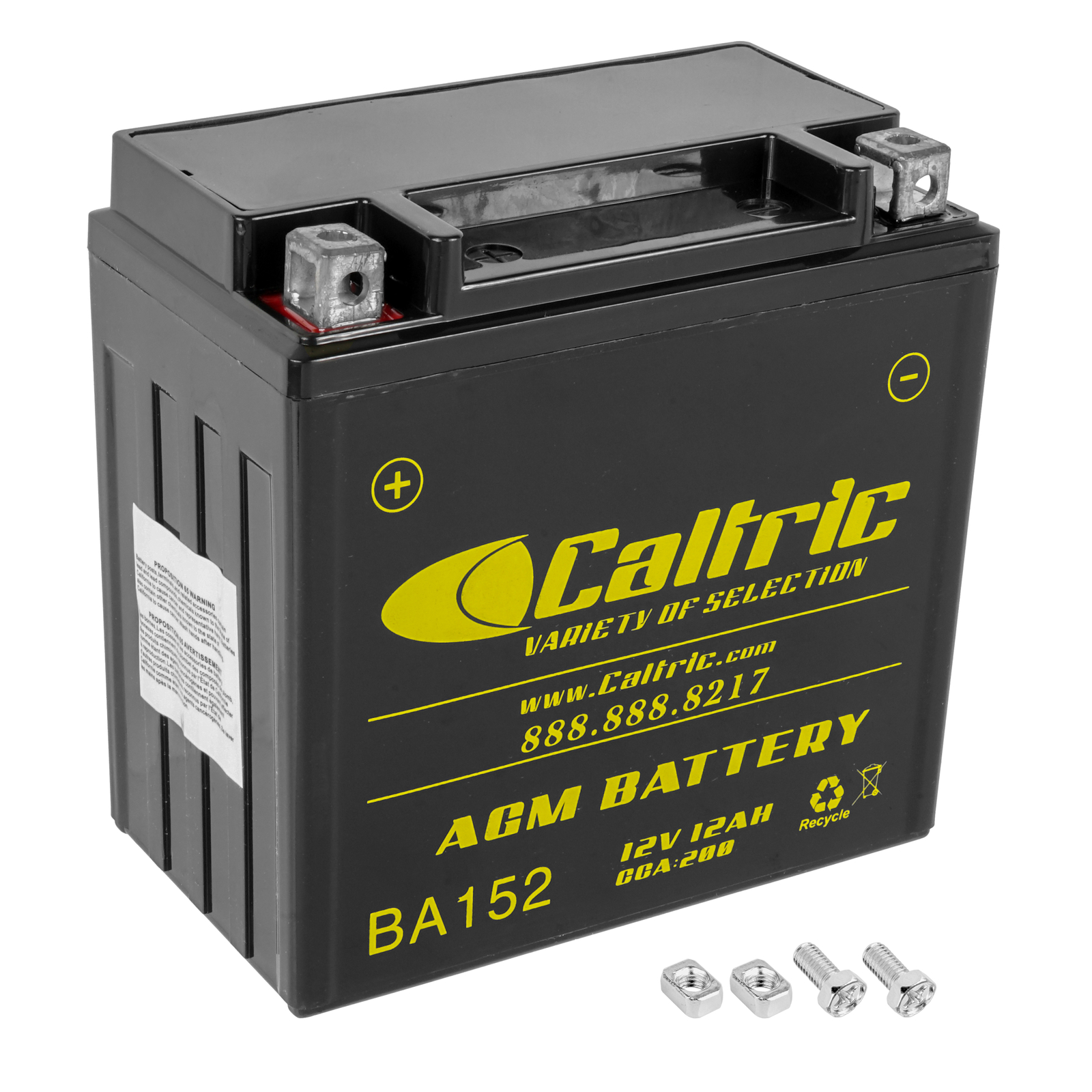 Caltric AGM Battery for BMW F700GS 2012-2017 / 61217708614 61218394179 YTX14-BS