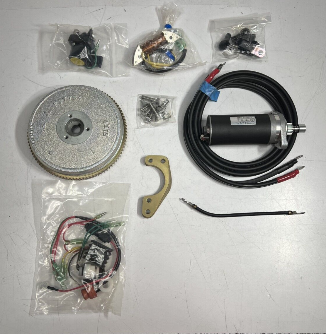 QUICKSILVER MERCURY P/N 804975T01 TOHATSU P/N 3B2-76400-3 ELECTRIC STARTER KIT