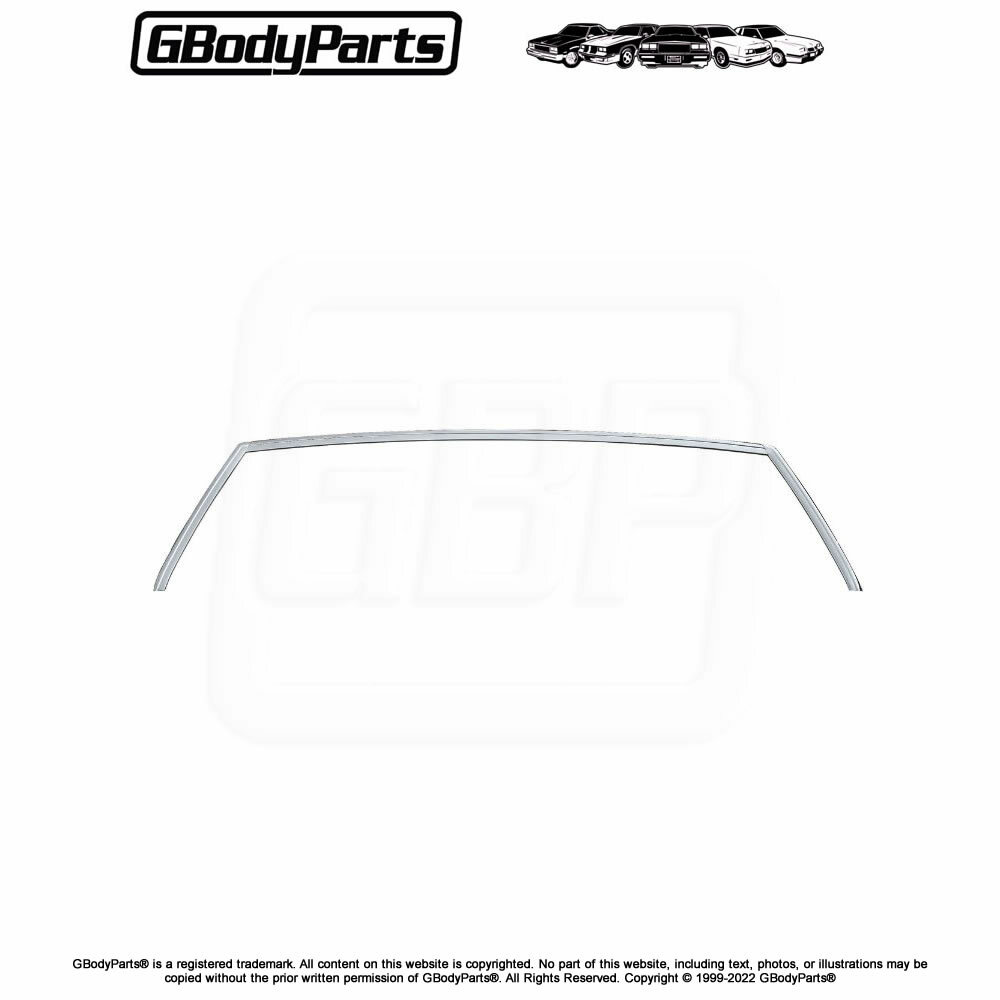 78-88 G-Body Rear Window Glass Reveal Trim Molding \