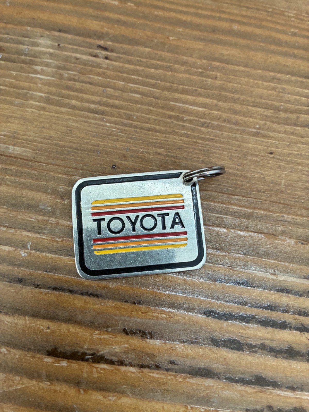 Vintage Toyota Napa Retro Keychain Ring OEM Collectible Vintage Toyota Napa Retro Keychain Ring OEM Collectible