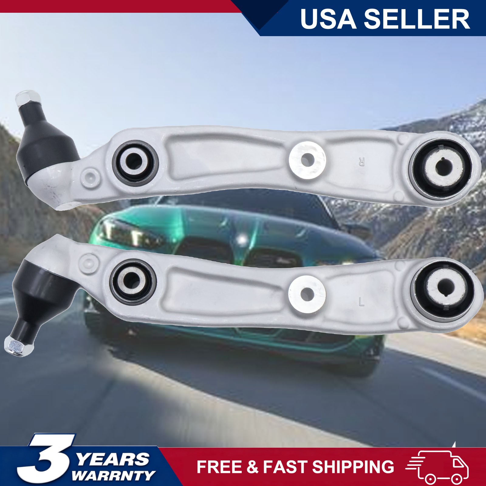 31106898553 1Set Front Left Right Lower Rearward Control Arm Fits BMW 750e