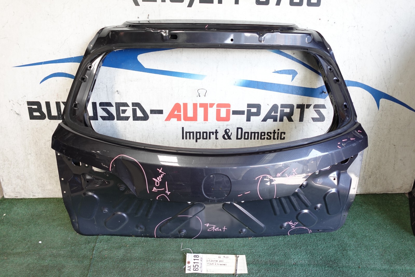 w/dents 2013 2014 2015 ACURA RDX REAR DOOR LIFTGATE TAILGATE OEM AX65118