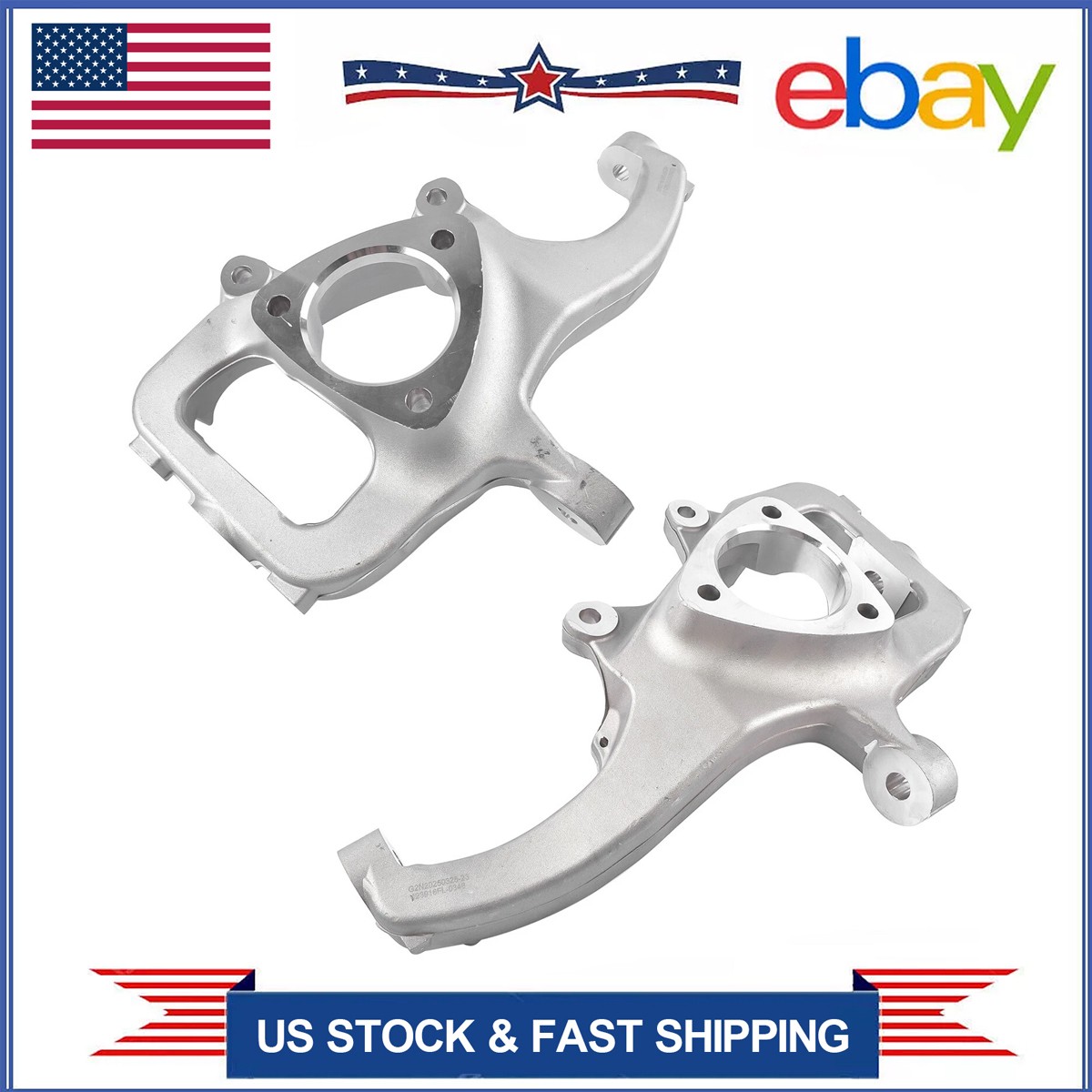 2Pcs Steering Knuckle Spindle Front L&R 698-238 698-239 For 03-21 Dodge Ram 1500