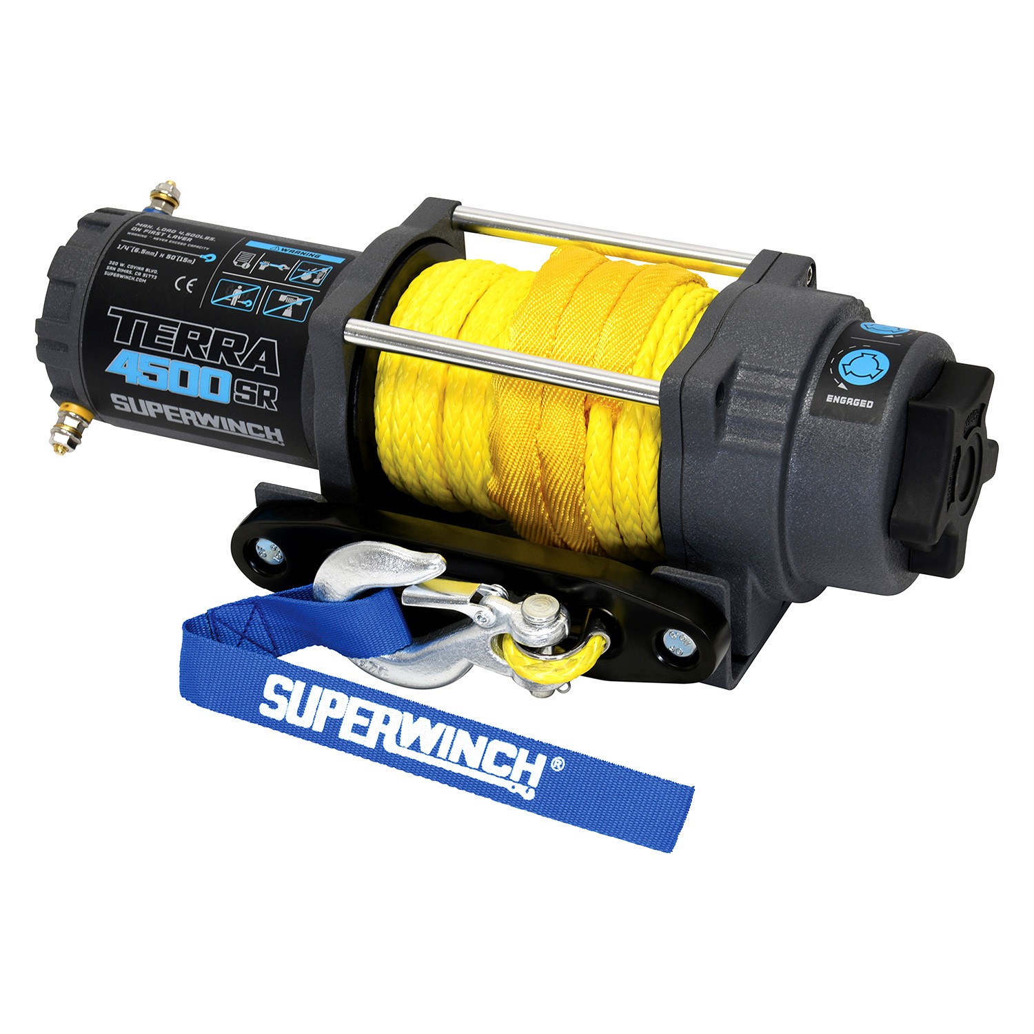 Superwinch 1145270 ATV/UTV Terra 4,500 lbs Electric Winch w Synthetic Rope