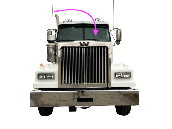 Fit:2001-2019 Western Star Constellation Series Conventional CAB Windshield Left