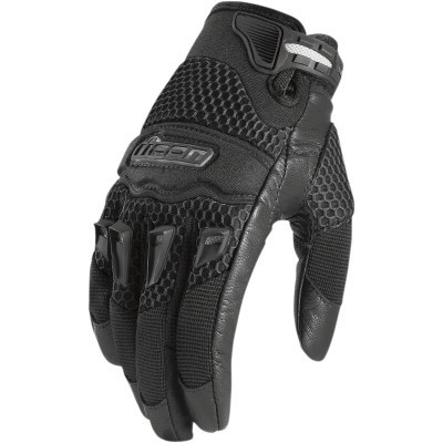 Icon 29er Twenty-Niner CE Gloves - Motorcycle Riding - Black - Womens Size Small