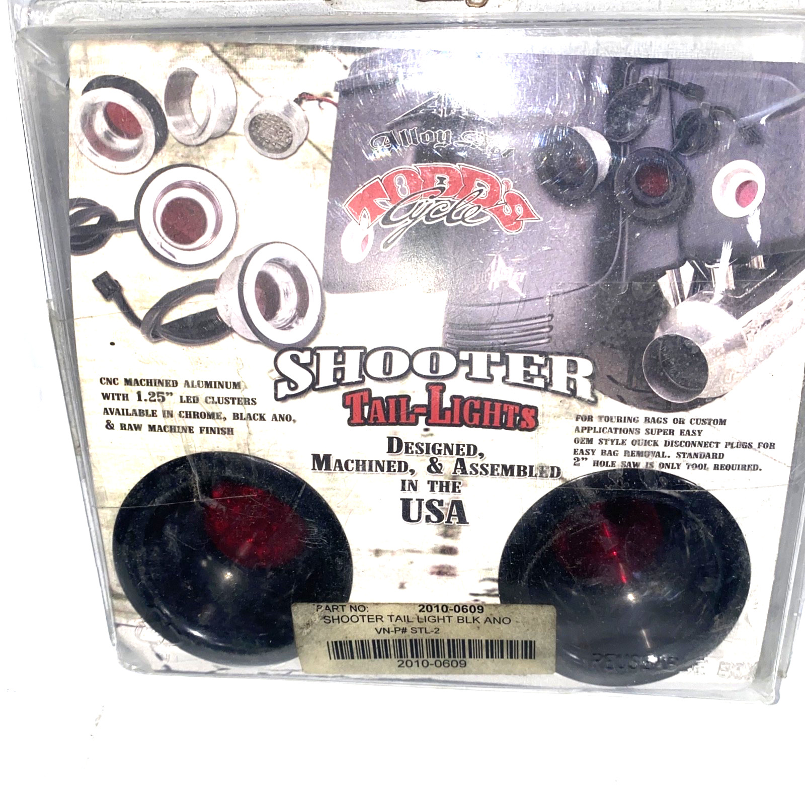 Alloy Art Black Shooter LED Tail Light Kit BLK ANO 2010-0609 VN-P# STL-2 NIB A