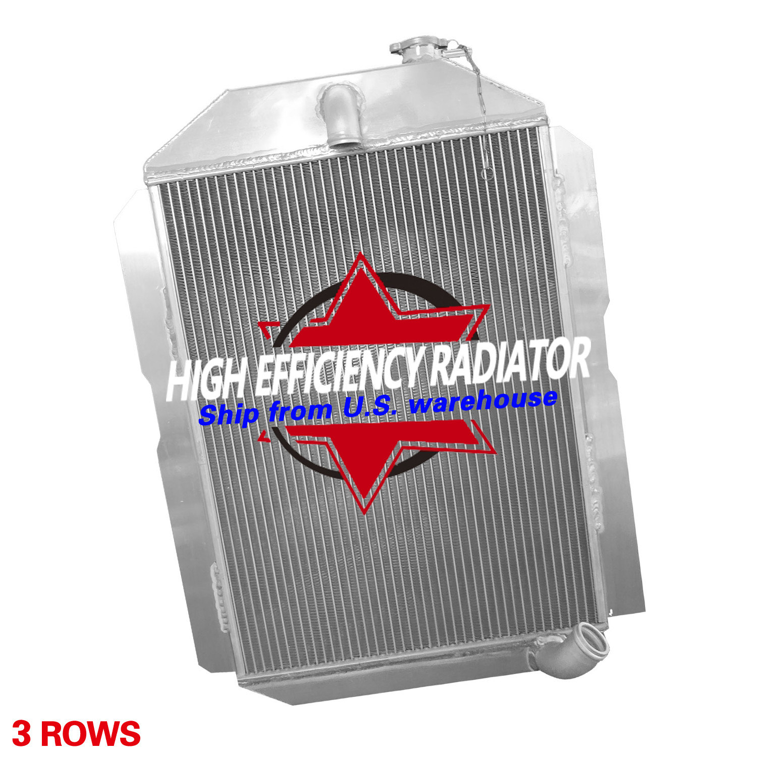 Fit CHEVY HOT/STREET ROD 1937 6 CYL L6 M/T ALUMINUM RADIATOR 3 rows