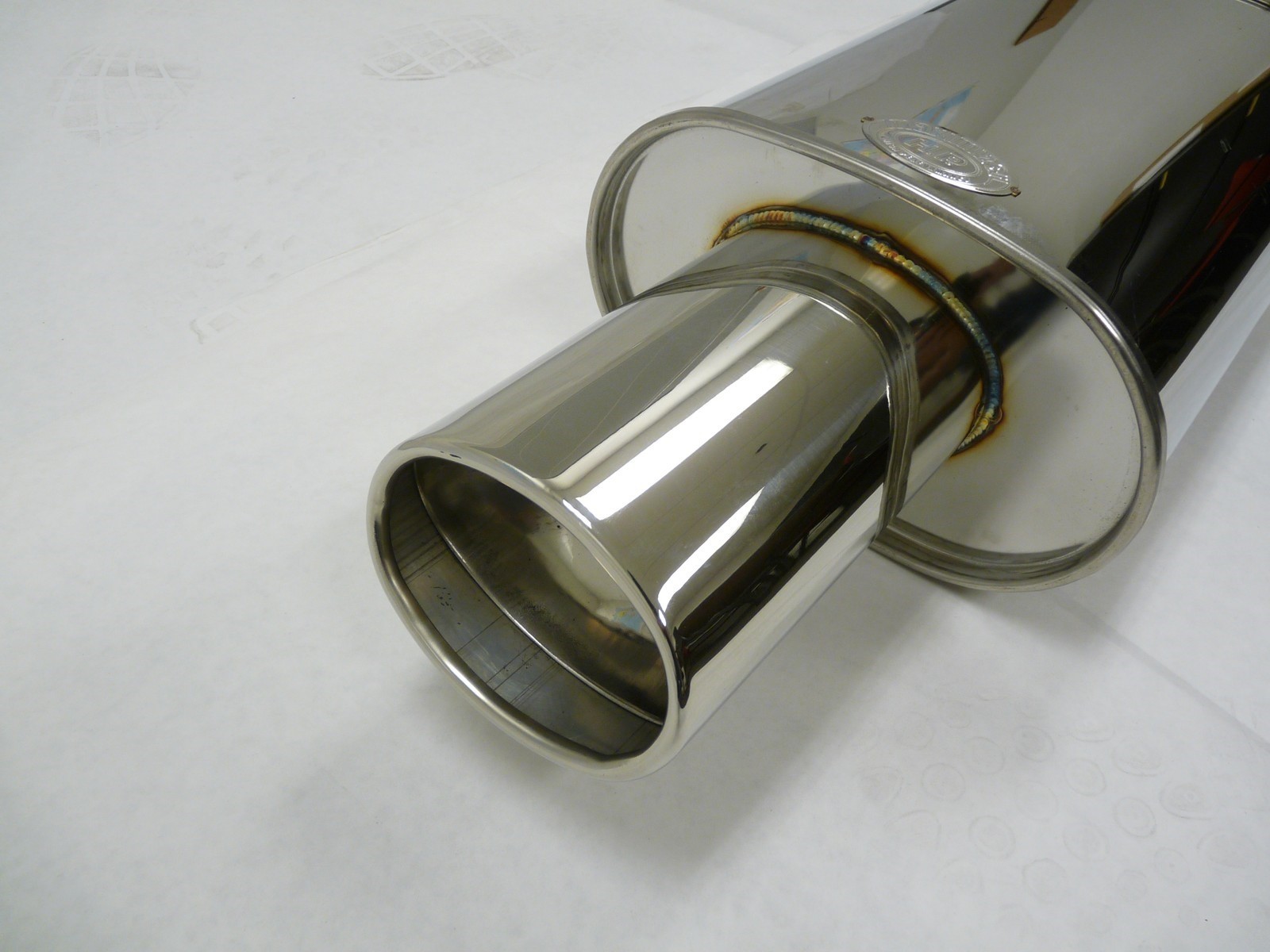 OBX Universal Muffler w Oval Tip for Maximizer HR07+FM-ER16 MX002 2.5\