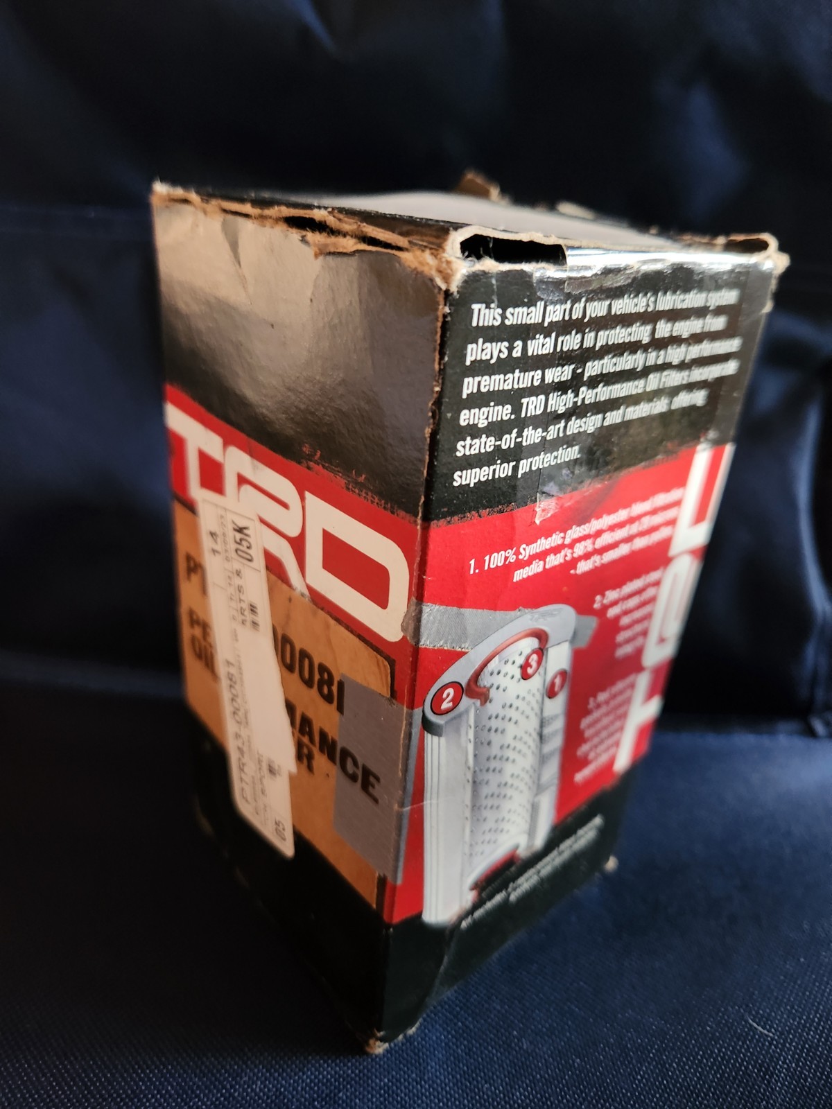 Engine Oil Filter TRD Performance TOYOTA OEM PTR43-00081
