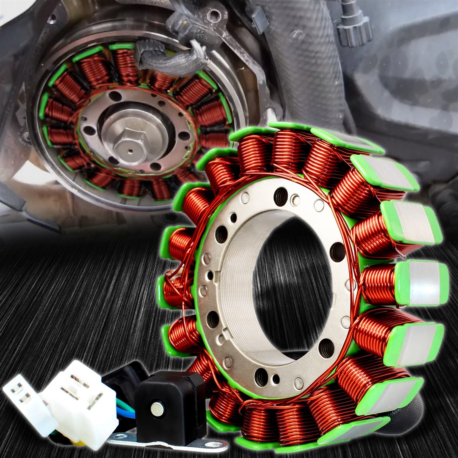 eMUSA OE Stator Assy/Magneto Generator Coil 98+ Intruder 1500 VL1500 32101-10F01