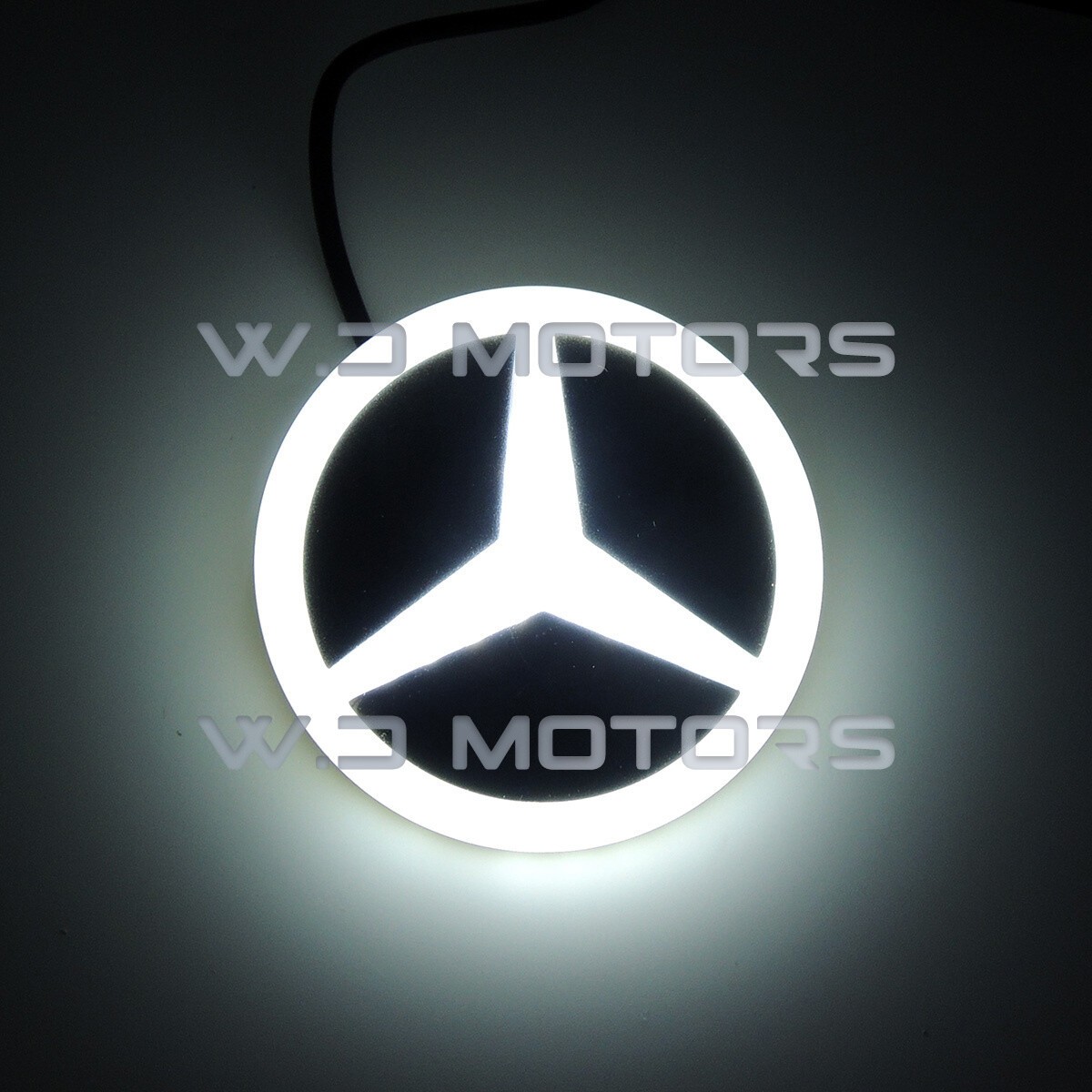 Illuminated Led Car Tail Logo Cold Light Rear Emblem Badge For Mercedes-Benz