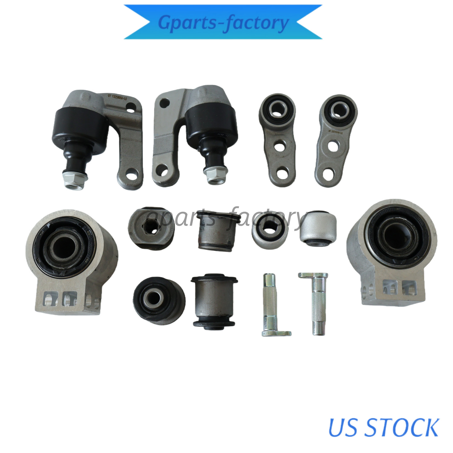 14PCS Front Lower Control Arm Bushing Ball Joint Kit For Cadillac XTS 2013-2018