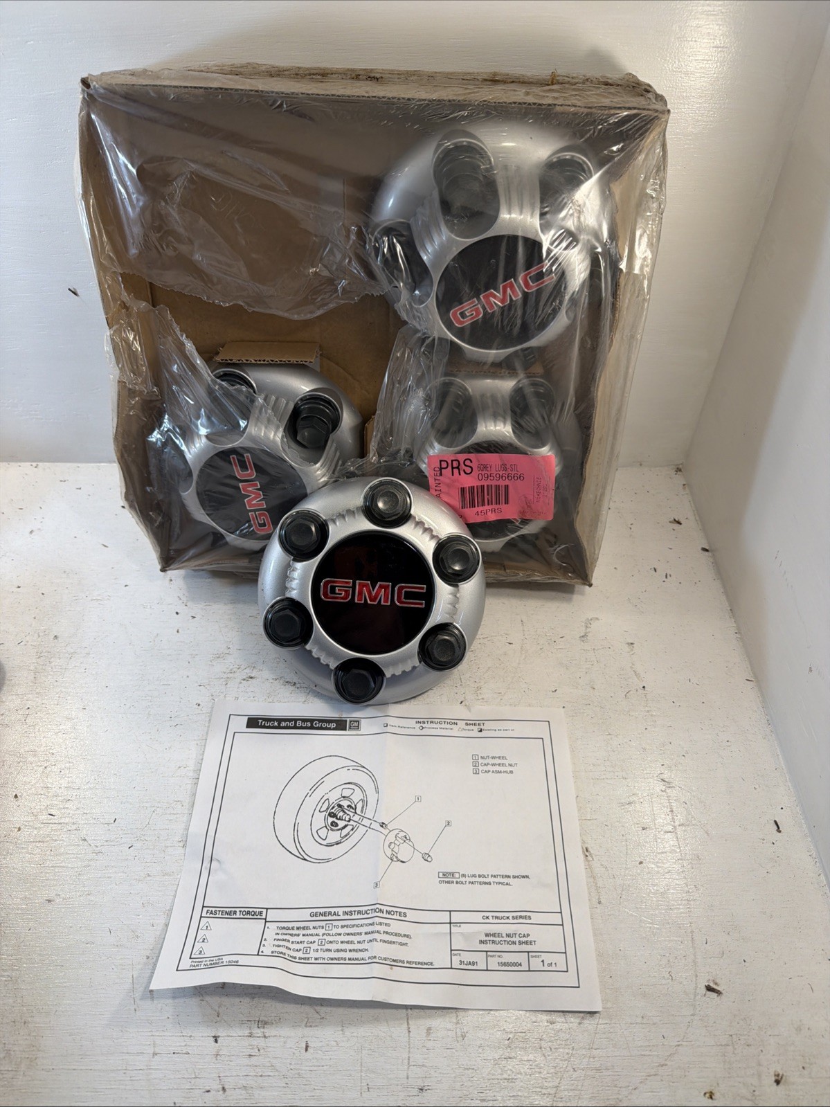 4-NOS OEM Chevy 15650004 Wheel Center Caps 6 Lug Fit 16 And 17 In Rims 1999-2019