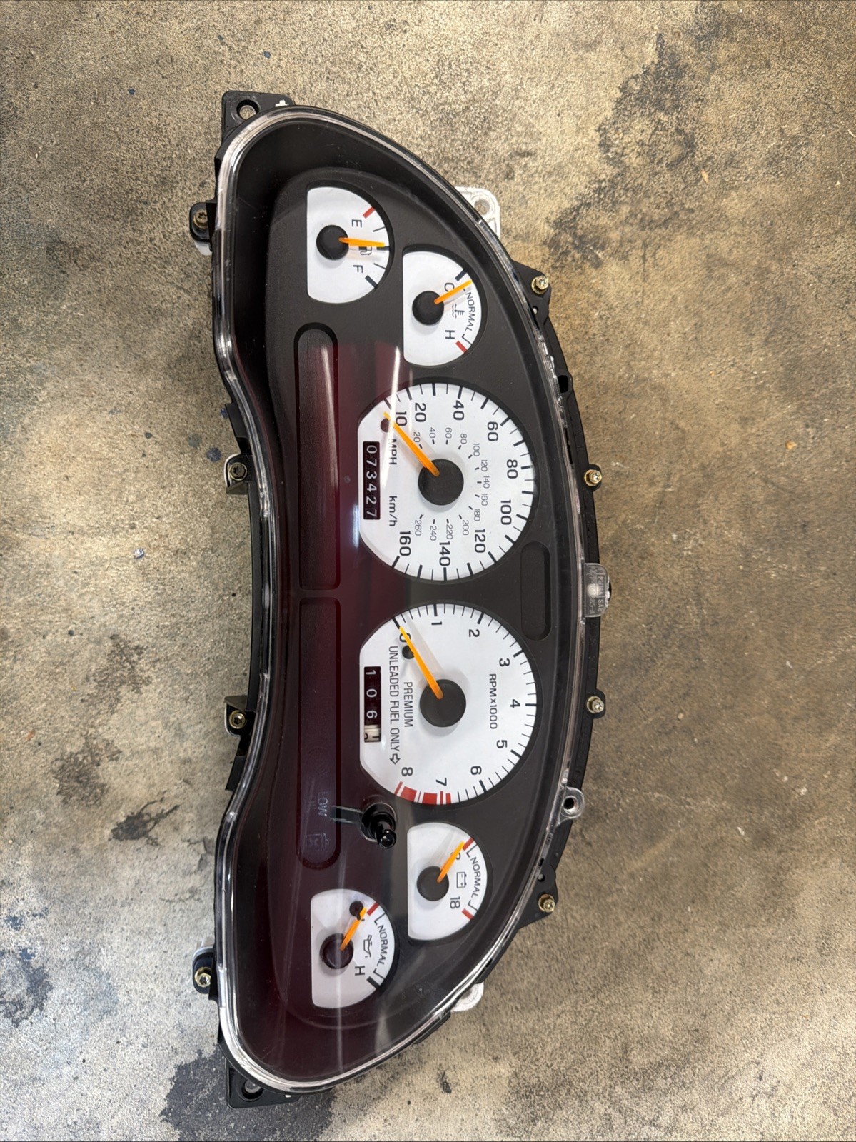 96 FORD MUSTANG SVT COBRA MT 160MP SPEEDOMETER INSTRUMENT CLUSTER F6ZF17C290FA 96 FORD MUSTANG SVT COBRA MT 160MP SPEEDOMETER INSTRUMENT CLUSTER F6ZF17C290FA