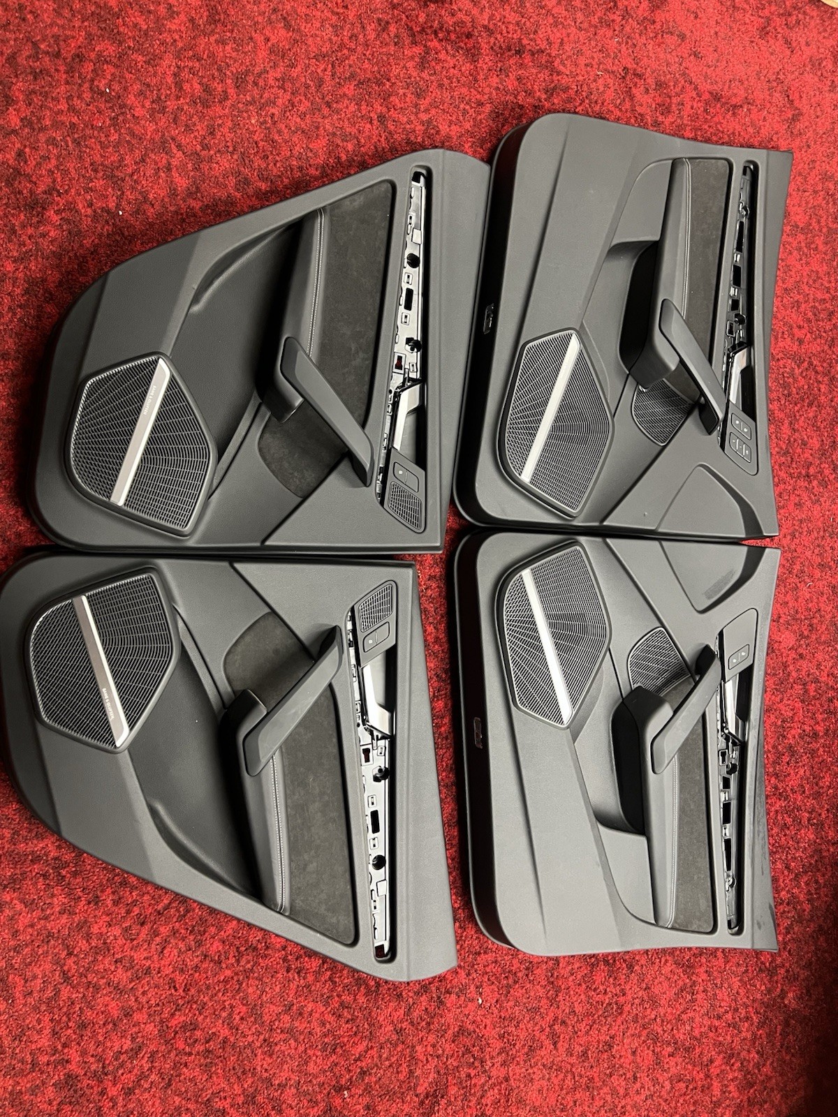 2018-2024 Audi Q5 SQ5 Door Panel Set Black Alcantara