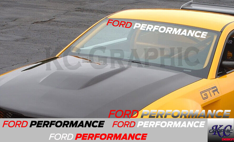 Ford Performance Decal Mustang GT Shelby Windshield Door Panel Vinyl Decal