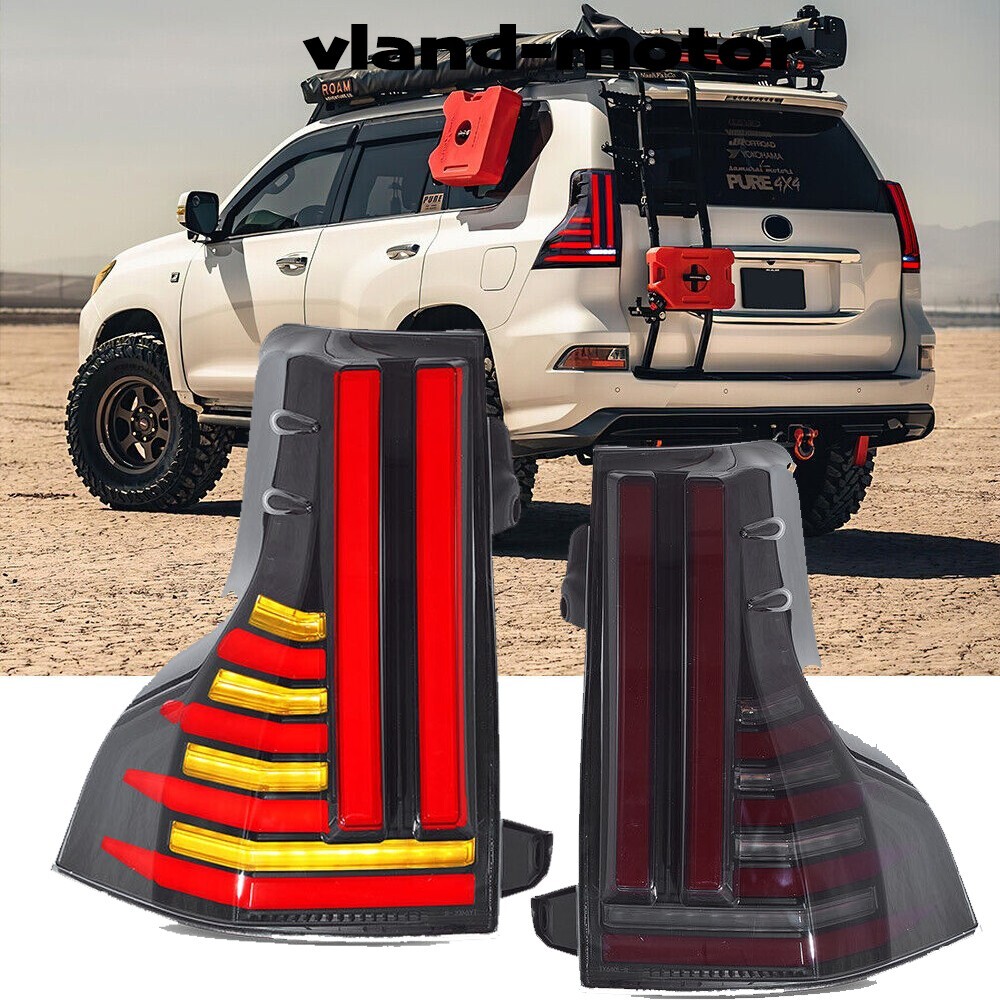 2X SMOKE LED Tail Lights For Lexus GX460 2014-2021 Plug & Play w/Start Animation 2X SMOKE LED Tail Lights For Lexus GX460 2014-2021 Plug & Play w/Start Animation