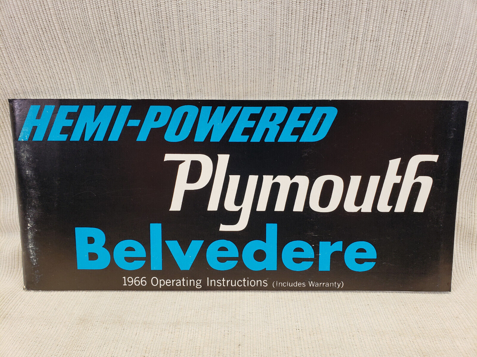 1966 PLYMOUTH Hemi Belvedere Owners Instruction Book Owner's Manual 66 ~ORIGINAL