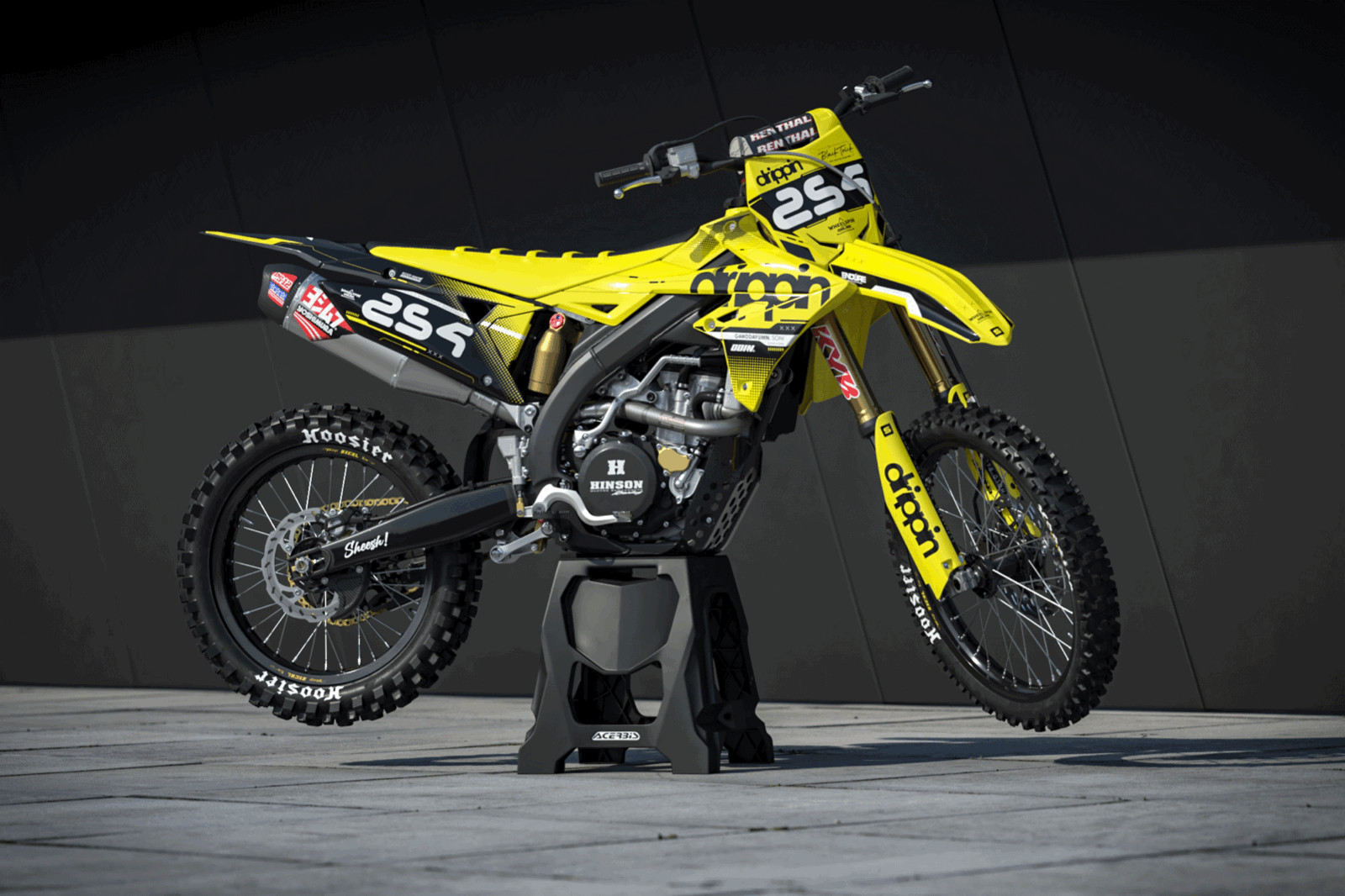 Fits Suzuki RMZ 250 2019 to 2024 RMZ450 2018 to 2024 graphic kit decals stickers