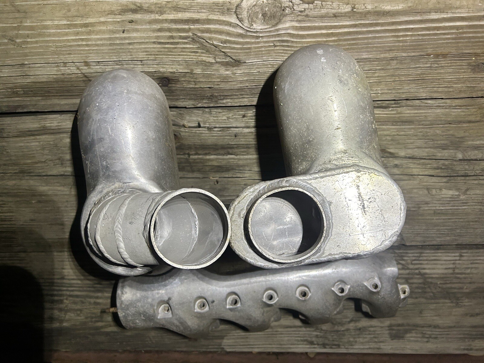 Single Log Exhaust Manifold With 2 Risers For Ford Big Block 460 Engine 