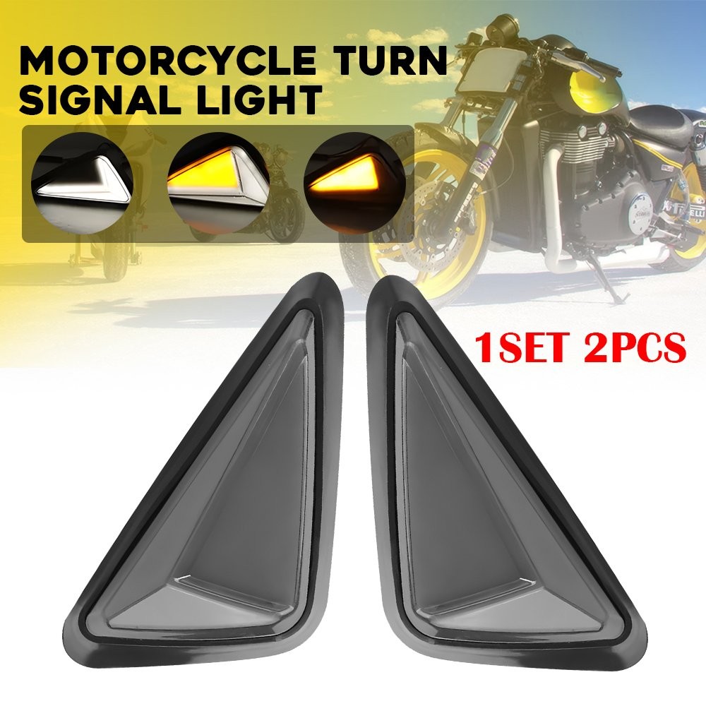 2-20PCS Motorcycle Flush Mount LED Turn Signal Indicator Light Amber White EOU