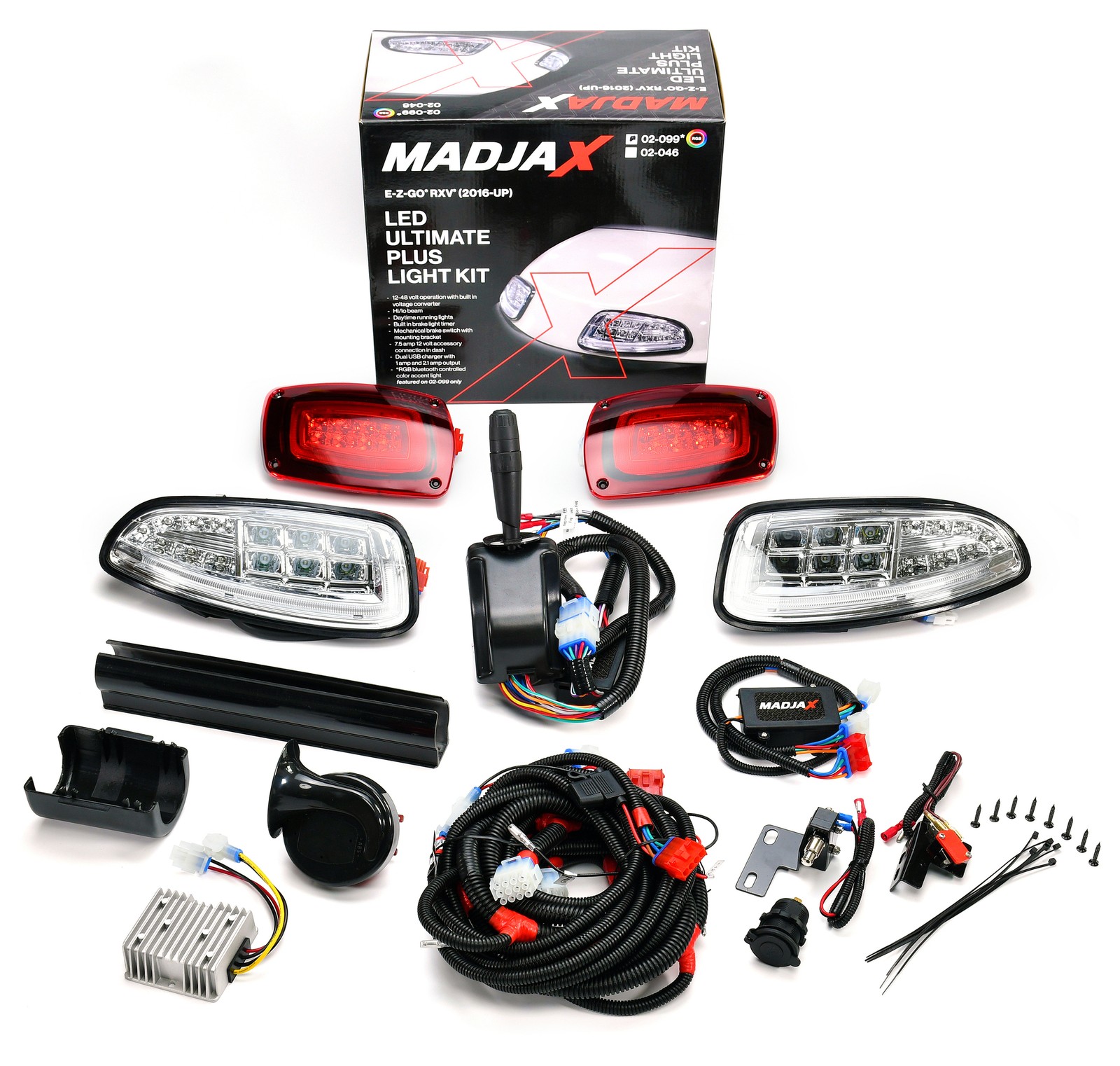 MadJax Ultimate Plus LED Light Kit for E-Z-GO RXV Golf Cart | Fits 2016-2022