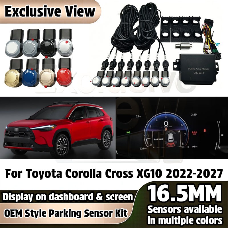 Plug&Play Parking Sensor Assist Radar kit For Toyota Corolla Cross XG10 2022-27