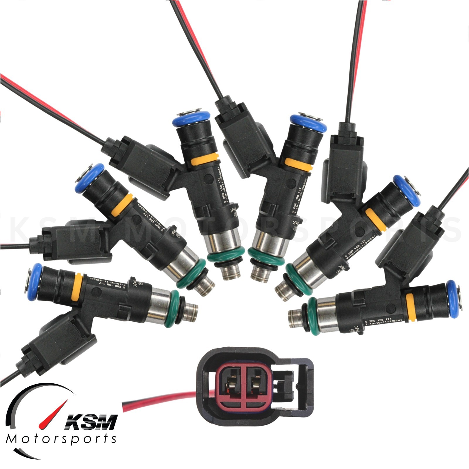 6 x 750cc 70lb Fuel Injectors Fit Nissan 350z 370z VQ35/VQ37 for BOSCH EV14 E85