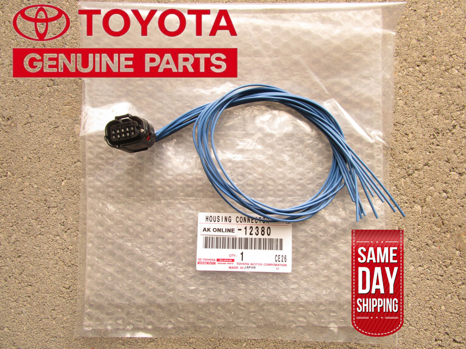 11 - 24 TOYOTA SIENNA BLIND SPOT MONITOR SENSOR 10 PIN PIGTAIL CONNECTOR OEM