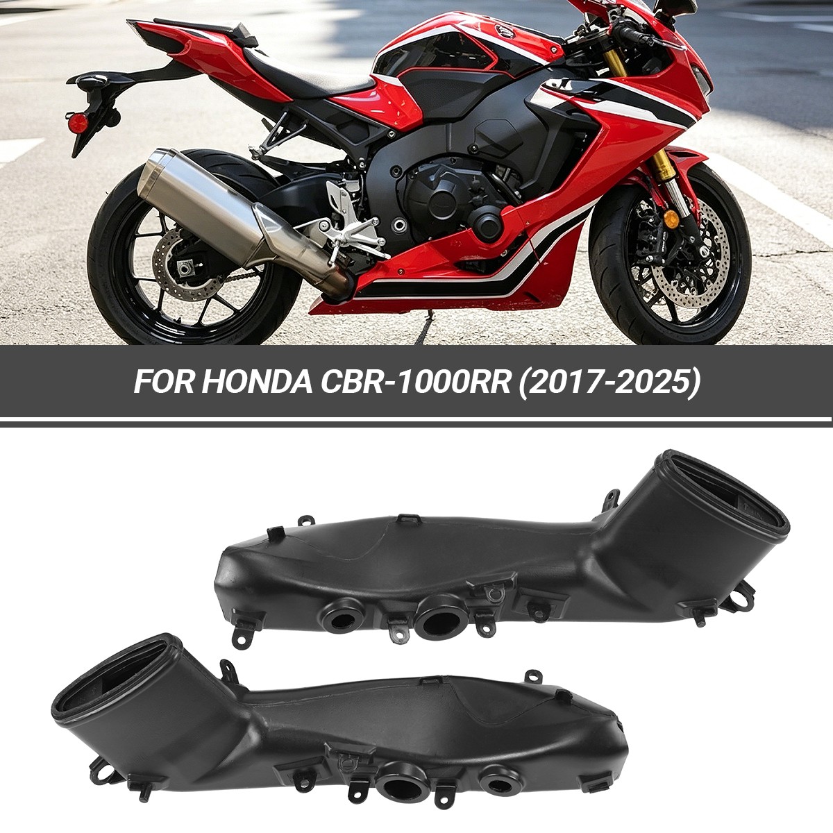 Motorcycle ABS Ram Air Intake Tube Duct Fairing For HONDA CBR1000RR 2017-2026