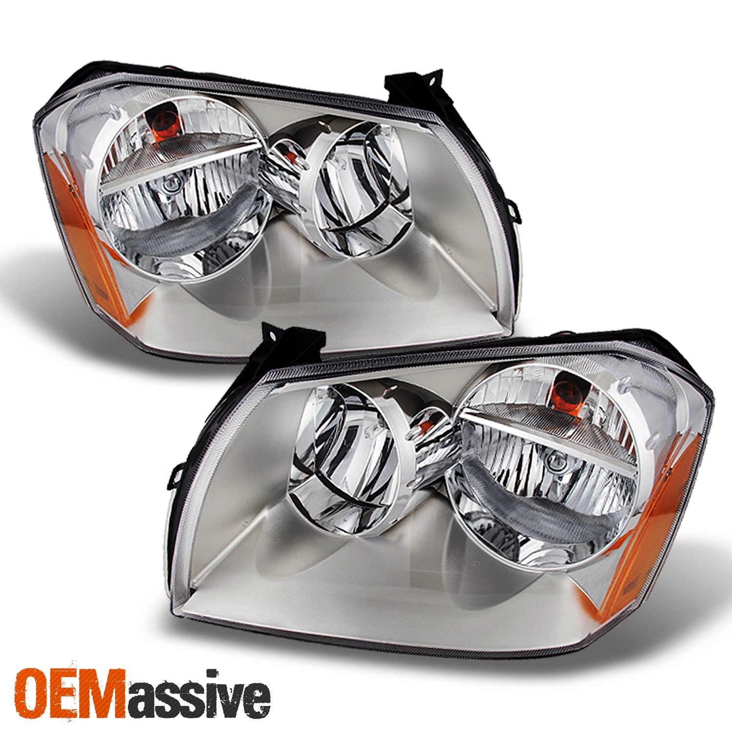 Fit 2005-2007 Dodge Magnum SE SRT SXT RT Clear Replacement Headlights Left+Right