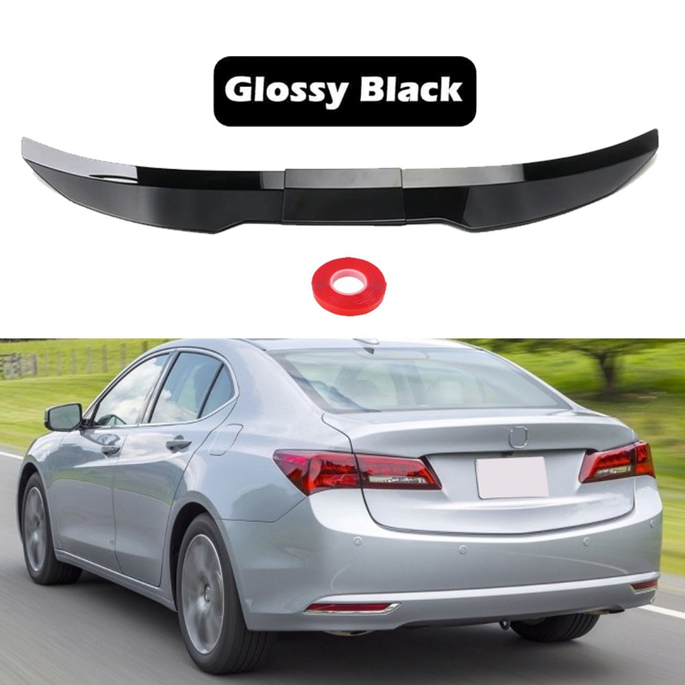 For Acura TLX 2015-2023 Glossy Black Rear Trunk Lip Spoiler Wing Body Kit