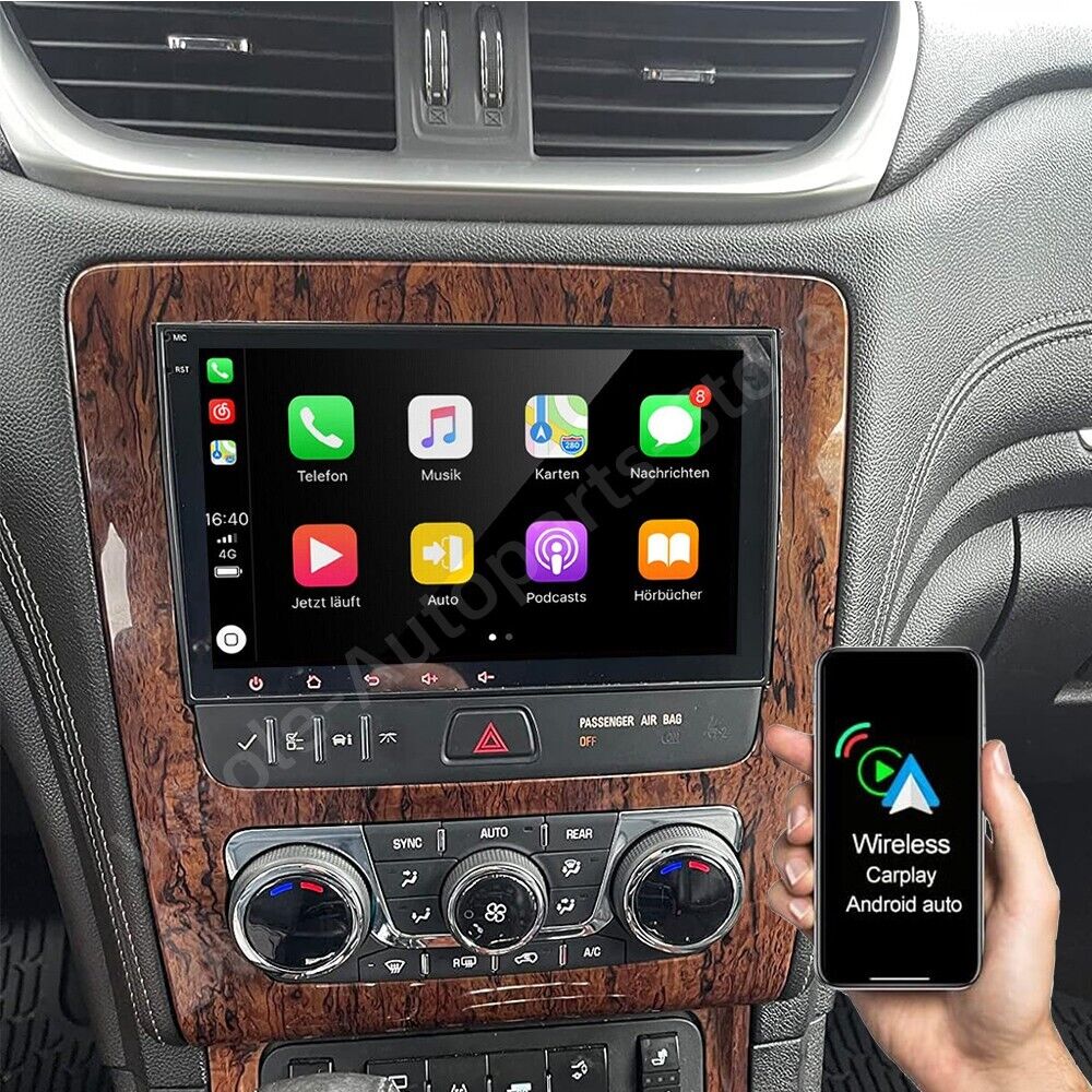 For 2008-2014 Chevrolet Traverse Apple CarPlay Android Car Radio Stereo GPS NAVI