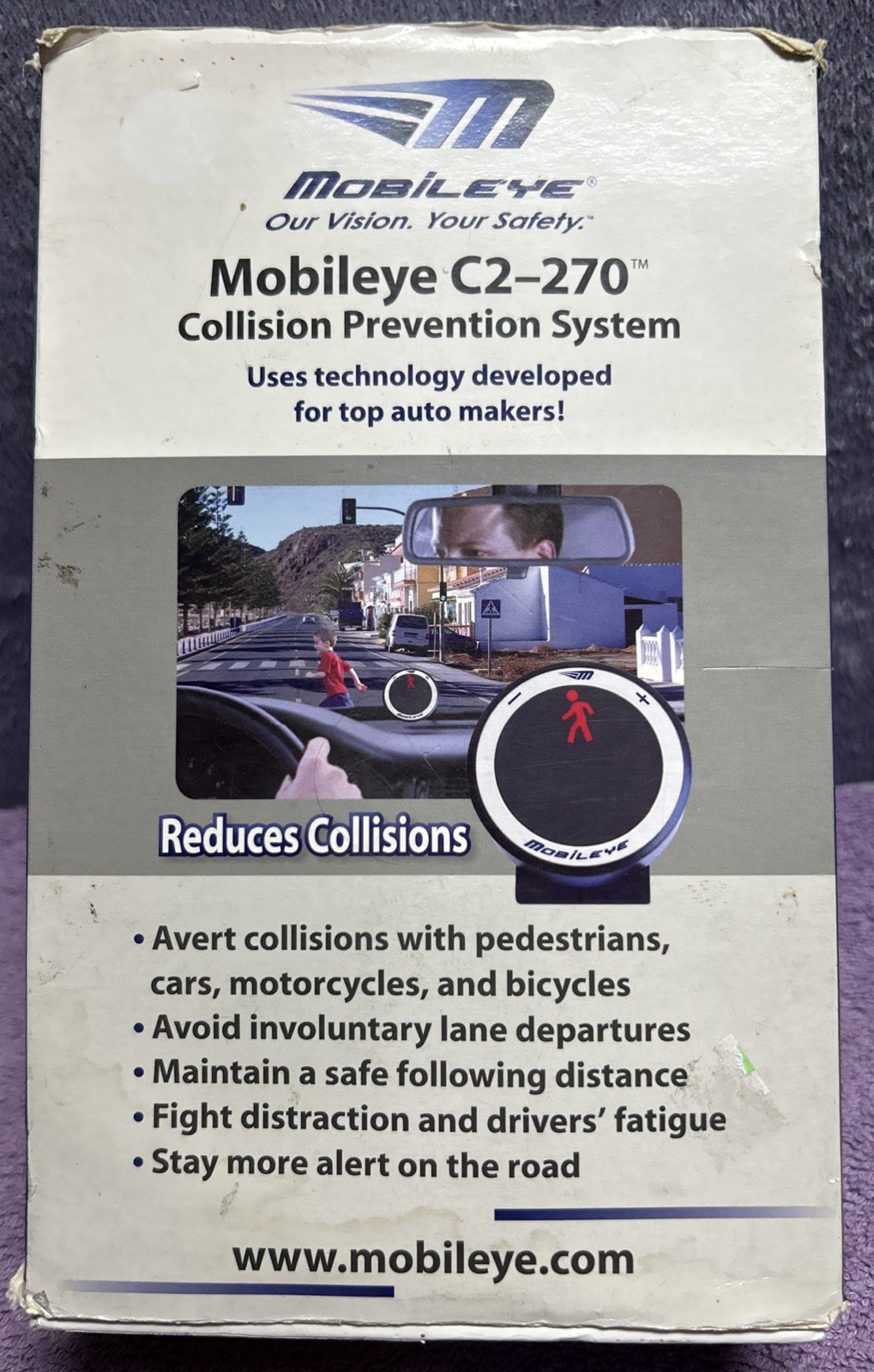 Mobileye C2-270 Collision Prevention System Advanced Driver Assist Camer