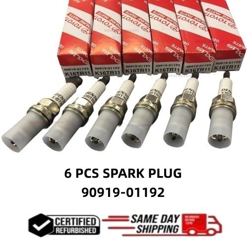 6 Pcs Genuine OEM Spark Plug 1995-2005 Toyota 4Runner Tacoma T100 Tundra 3.4L V6 6 Pcs Genuine OEM Spark Plug 1995-2005 Toyota 4Runner Tacoma T100 Tundra 3.4L V6