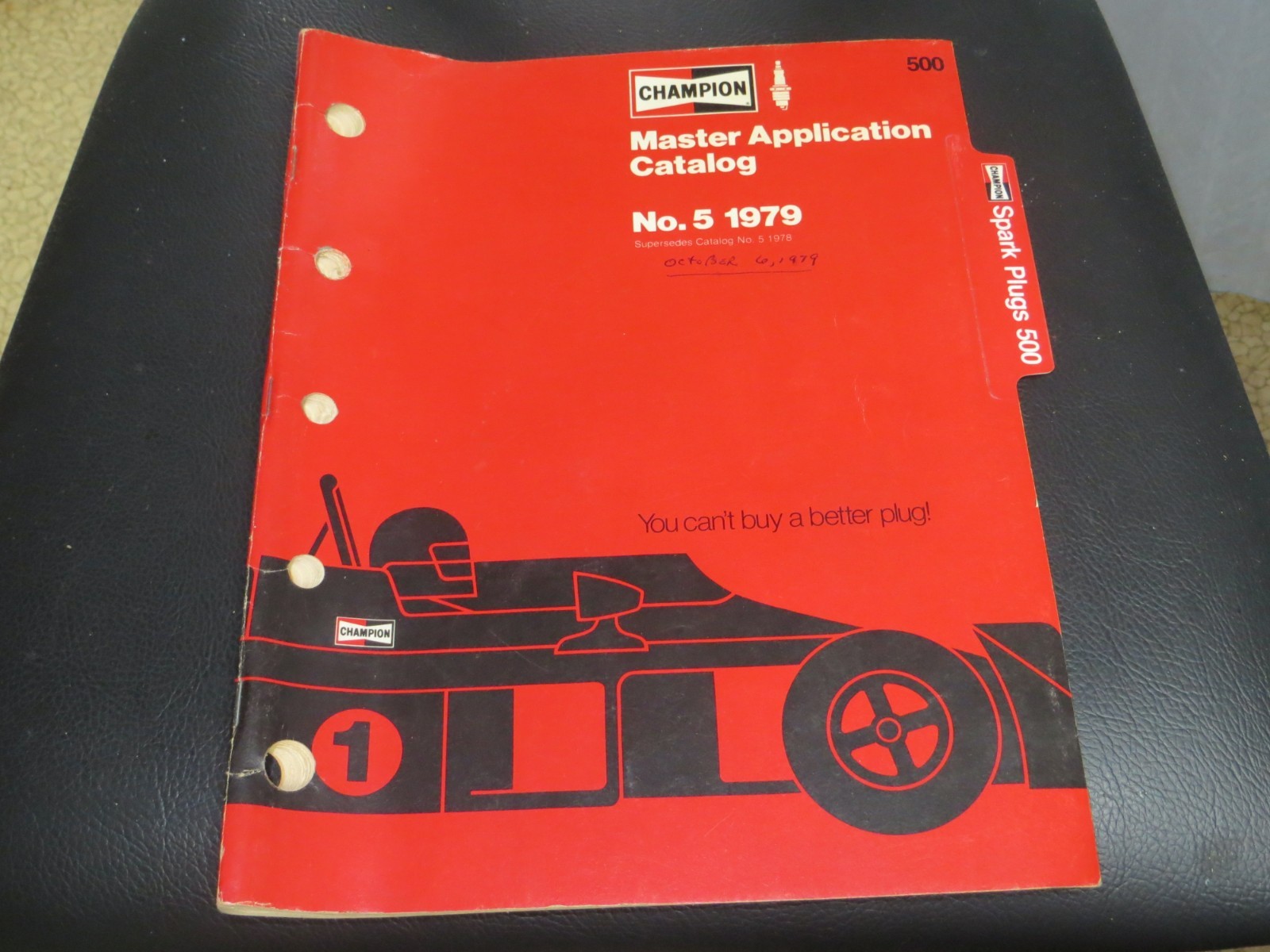 VINTAGE 1979 CHAMPION SPARK PLUG 500 MASTER APPLICATION CATALOG