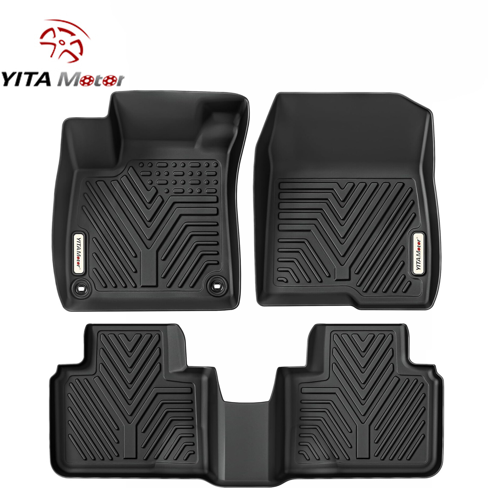 YITAMOTOR Floor Mats for 2018-2022 Honda Accord Sedan TPE Rubber All Weather
