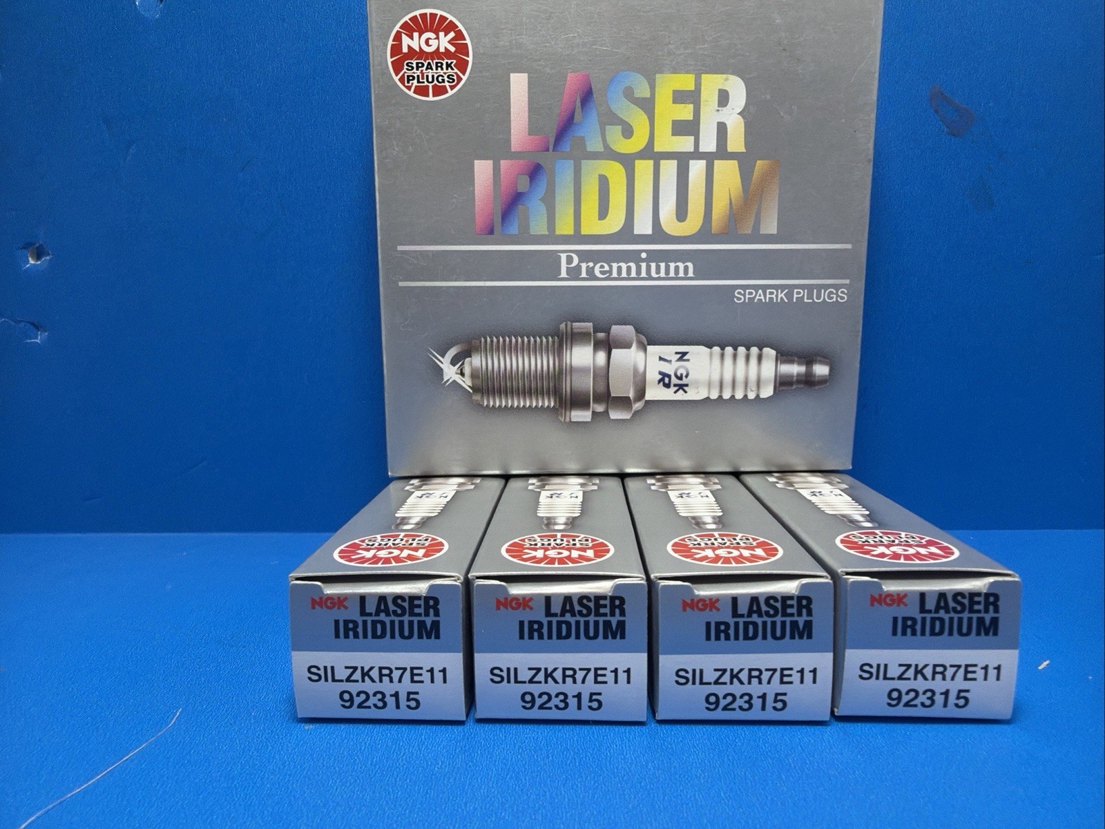 NGK LASER IRIDIUM Iridium Spark Plugs SILZKR7E11 92315 Set of 4