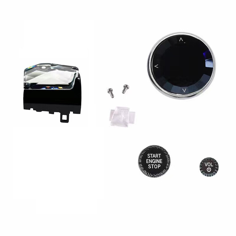 4Pcs Crystal Orchid Finger Shift Knob Kit For BMW X5 G05 X6 G06 X7 G07 2019-2024