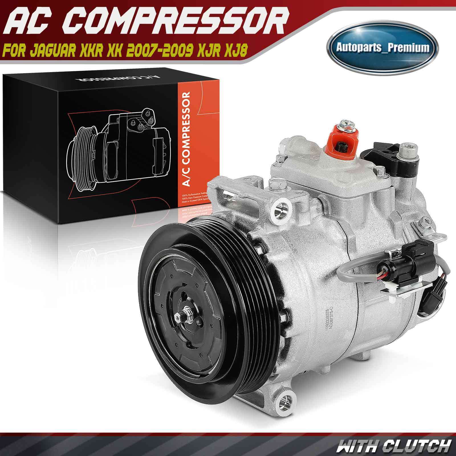 A/C Compressor for Jaguar XKR XK 07-09 XJR XJ8 Vanden Plas 04-09 Super V8 05-09