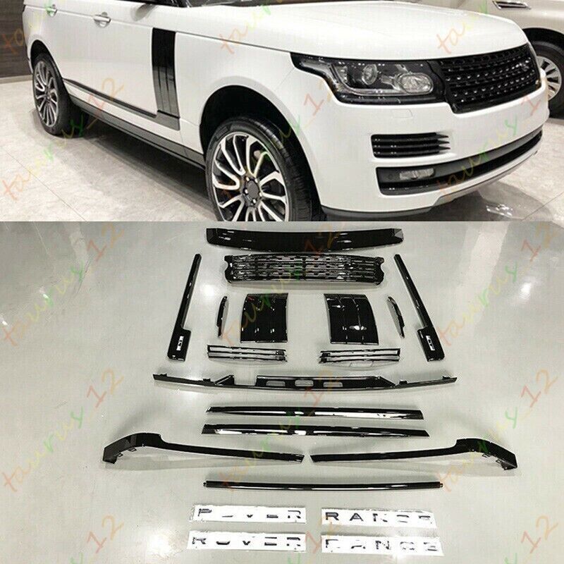 Fits for Range Rover 2013-2017 Front Side Rear Vent Grille Trim Moulding 18Pcs