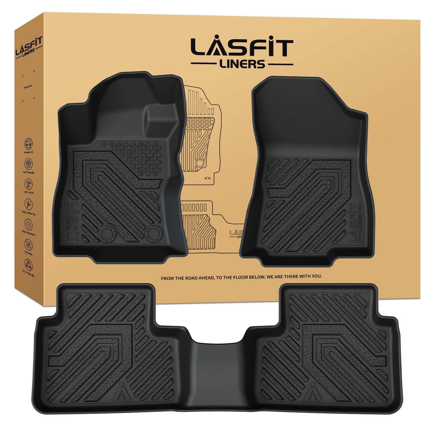 2025-2026 Subaru Forester Hybrid All Weather Floor Mats TPE 1st 2nd Row