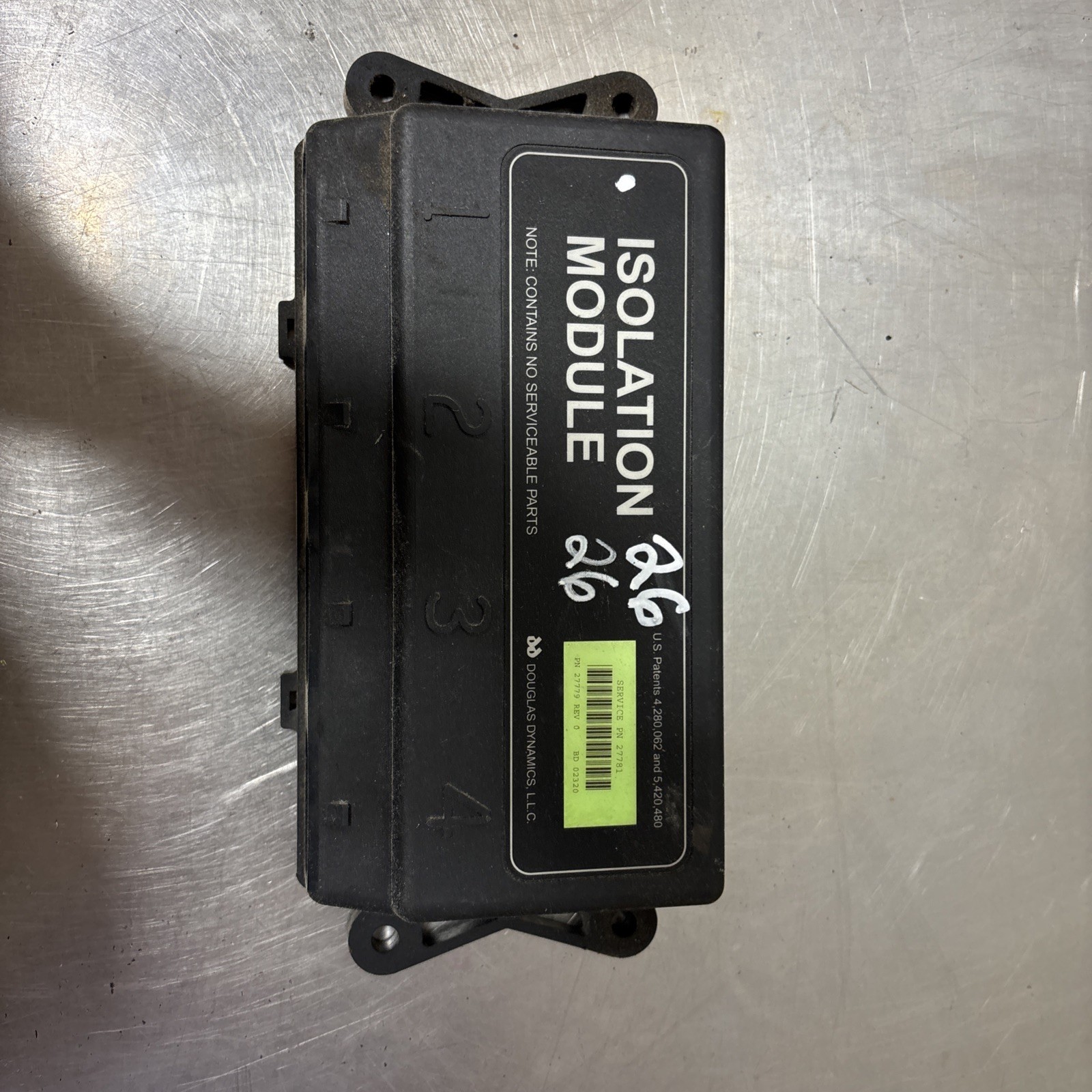 Western Fisher 27781 Isolation Module 4 Port Snow Plow Geen Label 27779 #26