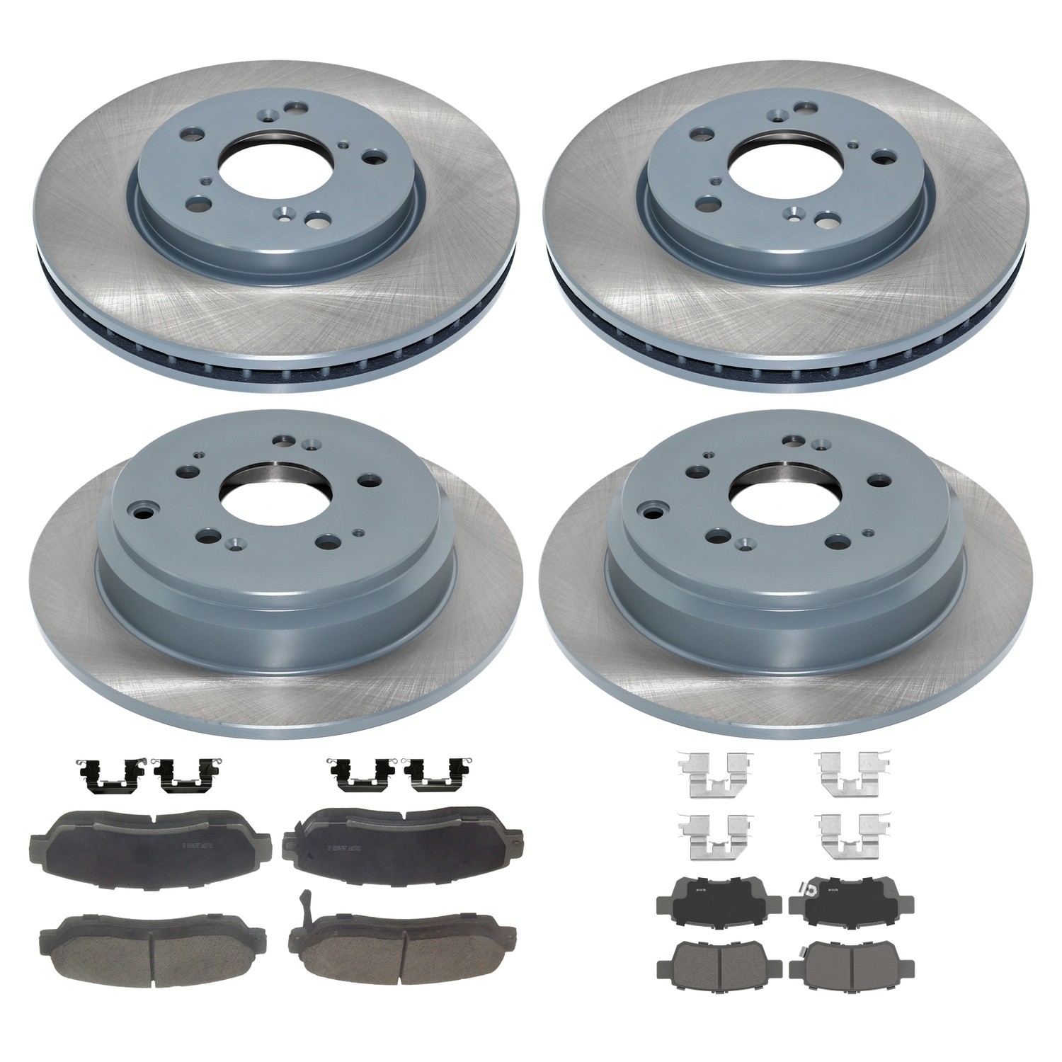 DuraGo Front Rear Rotor Wagner ThermoQuiet Ceramic Brake Pad Kit for Odyssey FWD