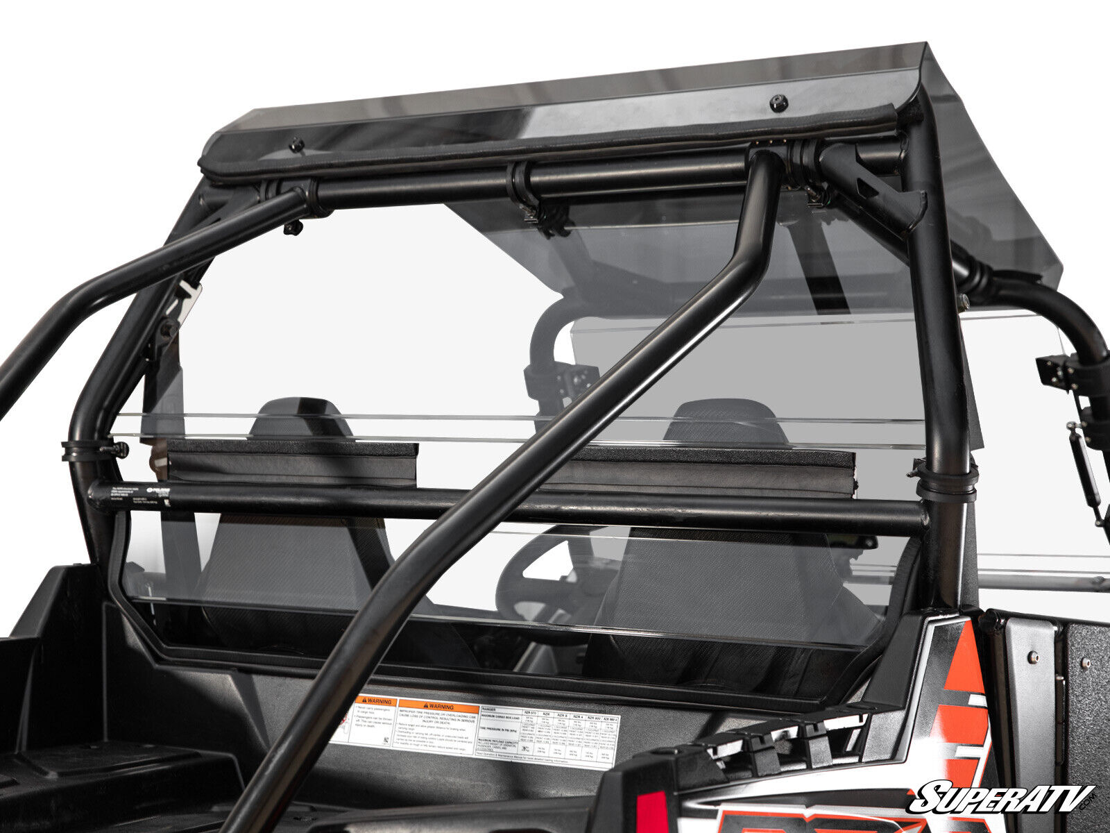 SuperATV Lightly Tinted Poly Rear Windshield for Polaris RZR 570 / 800 / S 800