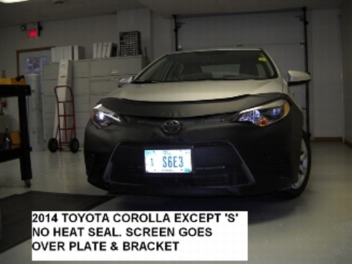 Lebra Front End Mask Cover Bra Fits TOYOTA COROLLA 2014 2015 2016 exc. S model